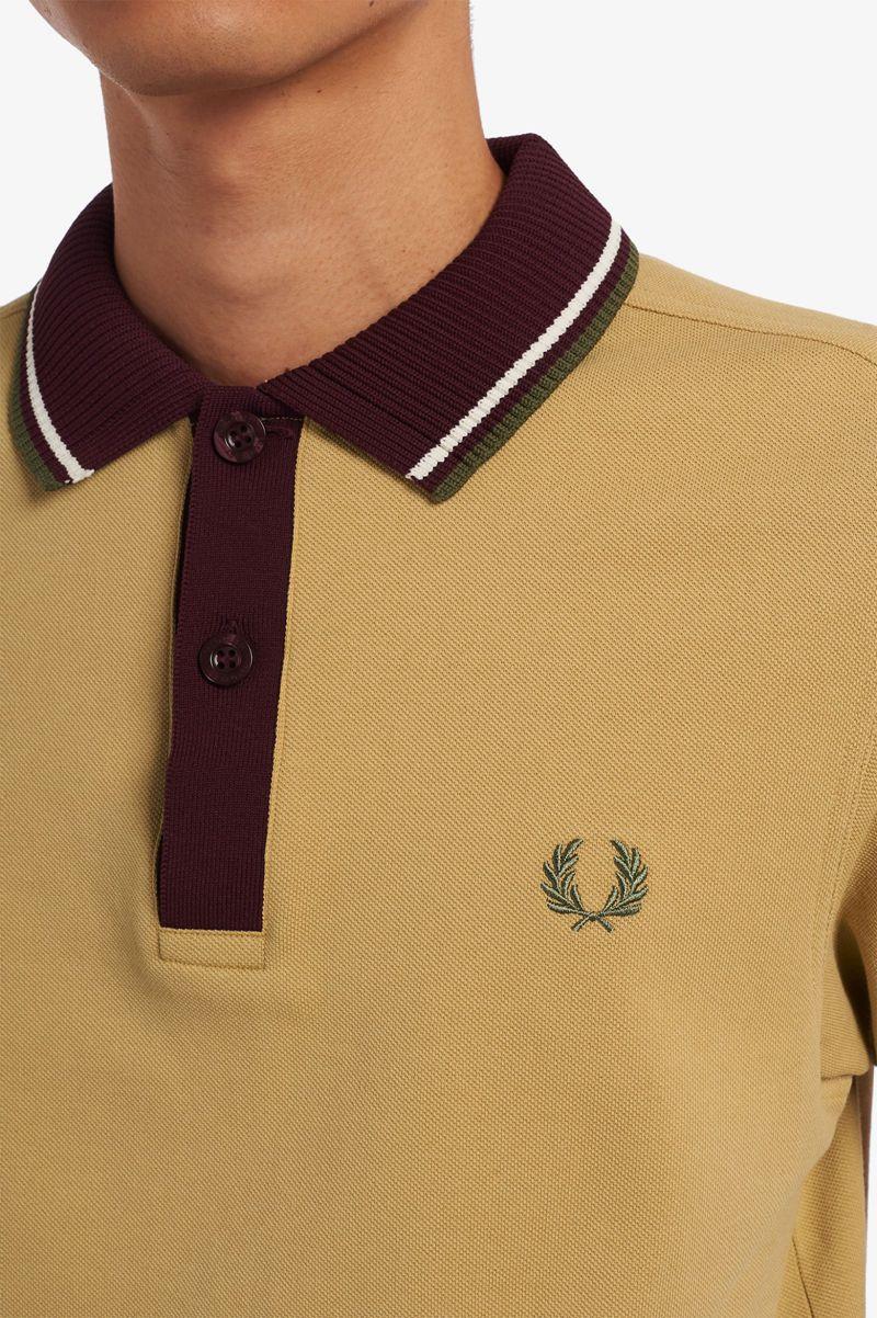 Grey Fred Perry Knitted Collar Polo Men's Shirts | PH 1503XYUF